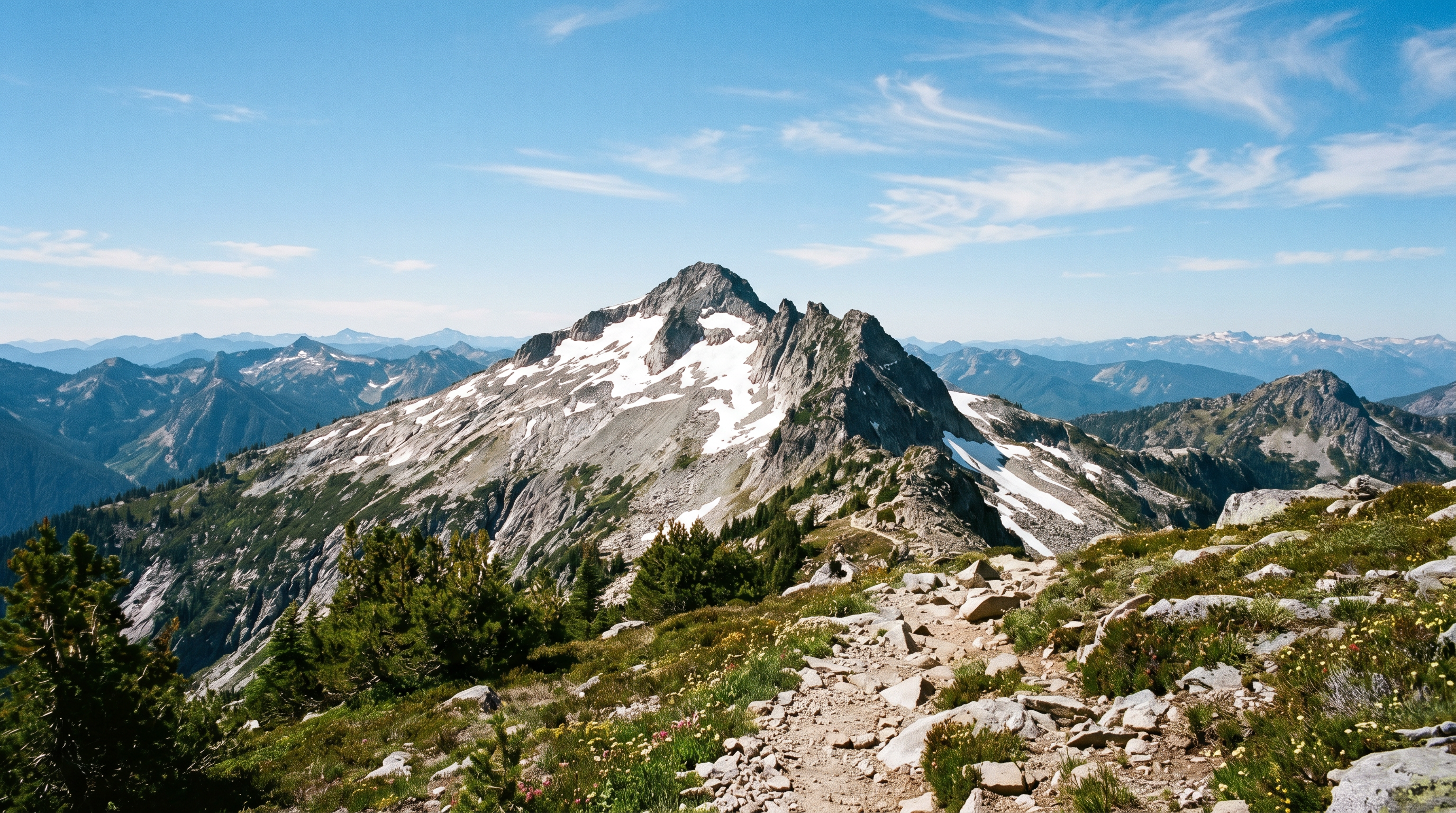 Mountain hiking trails